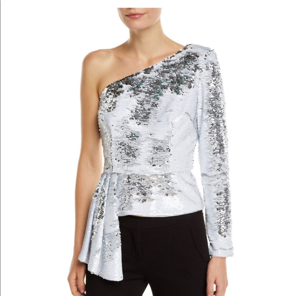 Aidan By Aidan Mattox Sequin Top - image 1